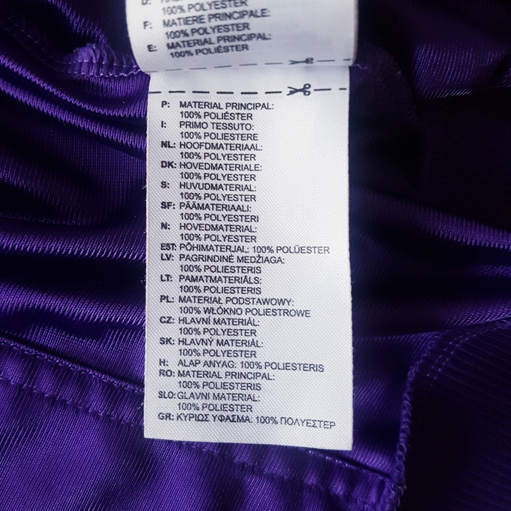 ADIDAS Purple Ruffled Raglan Shoulder Zip-Up Track Jacket - Picture 12 of 13